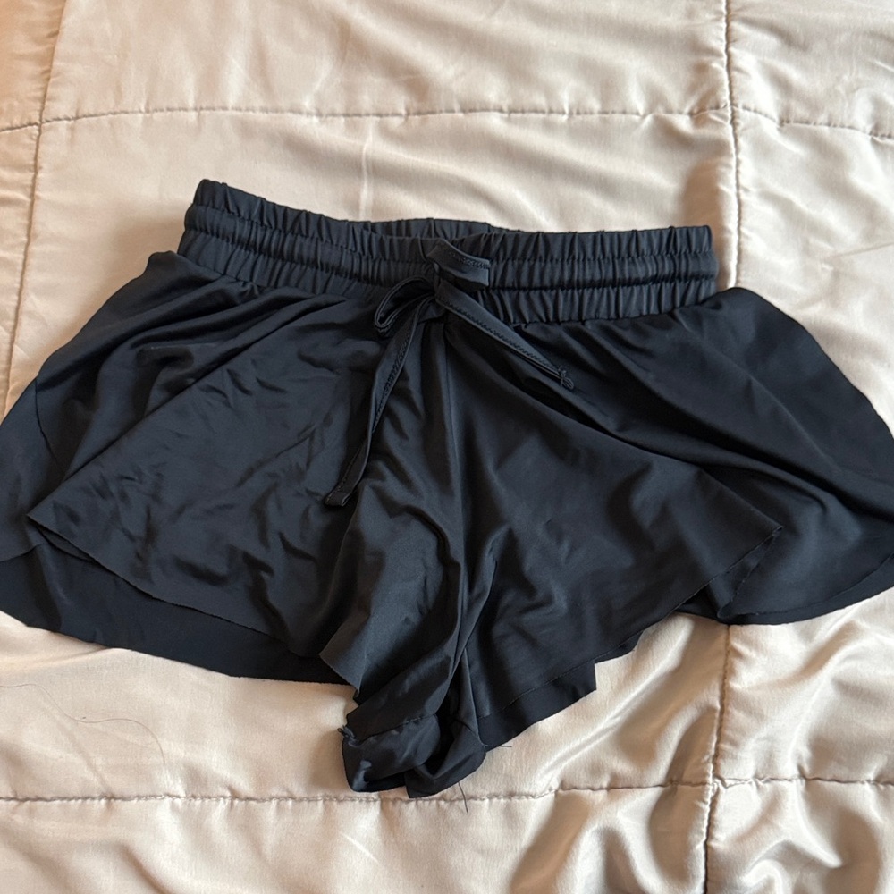 btween Girls Kids Black Athletic Shorts 6
